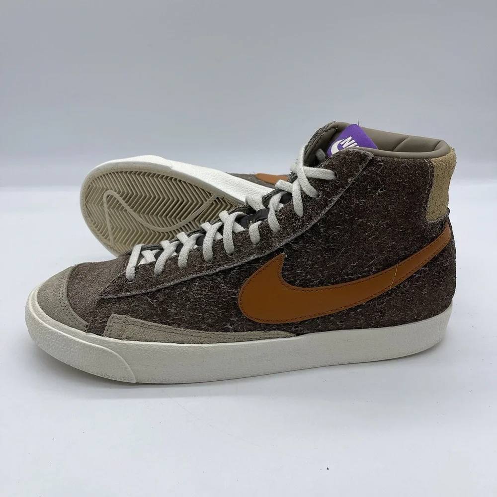 Nike Blazer Mid '77 Premium Men's Size 9.5 Shoes DM7581-200 Dark Chocolate